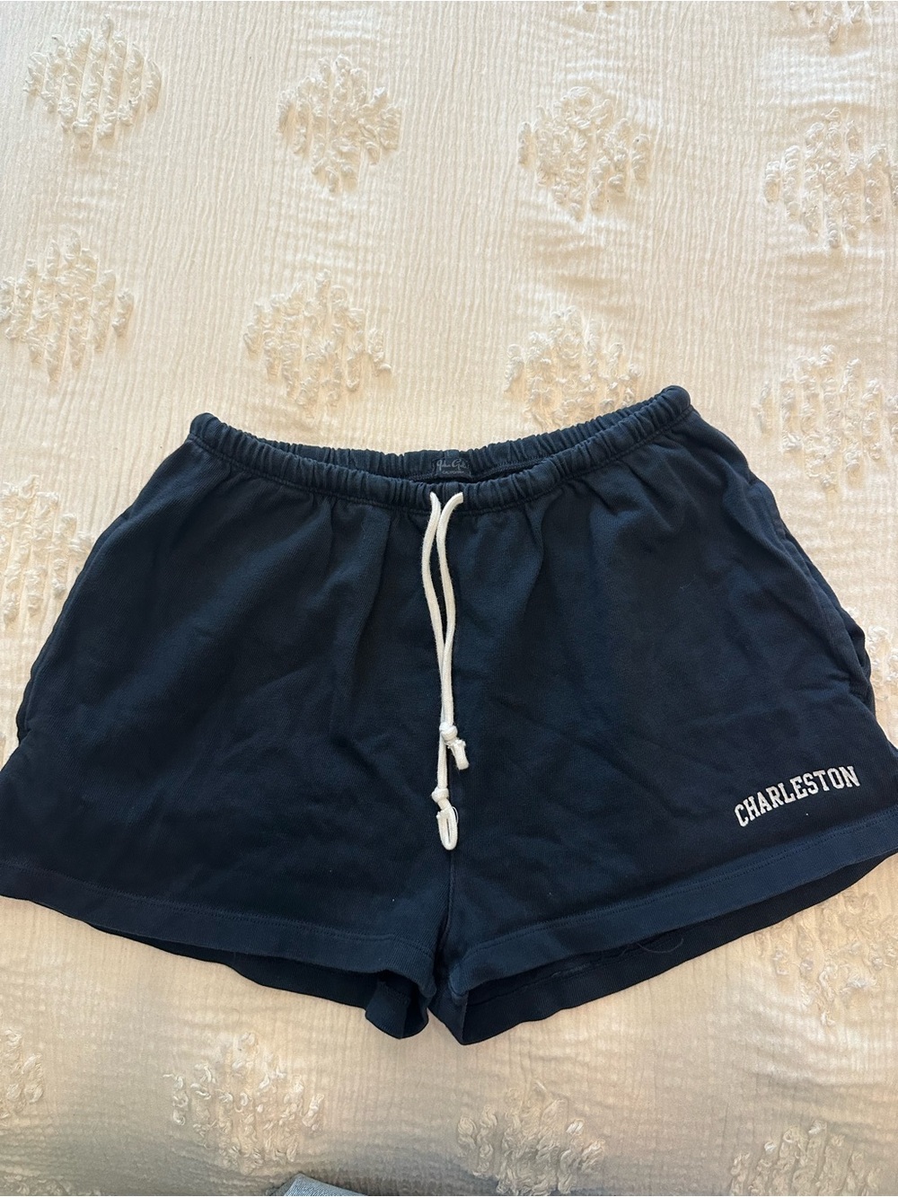 Brandy Melville Navy Charleston Drawstring Athletic Shorts